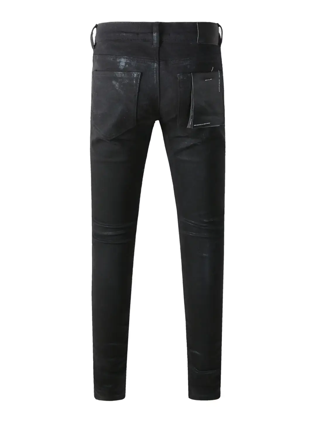 Pur Jeans Pants Torn Jeans American High Street Wax Pants Black Jeans