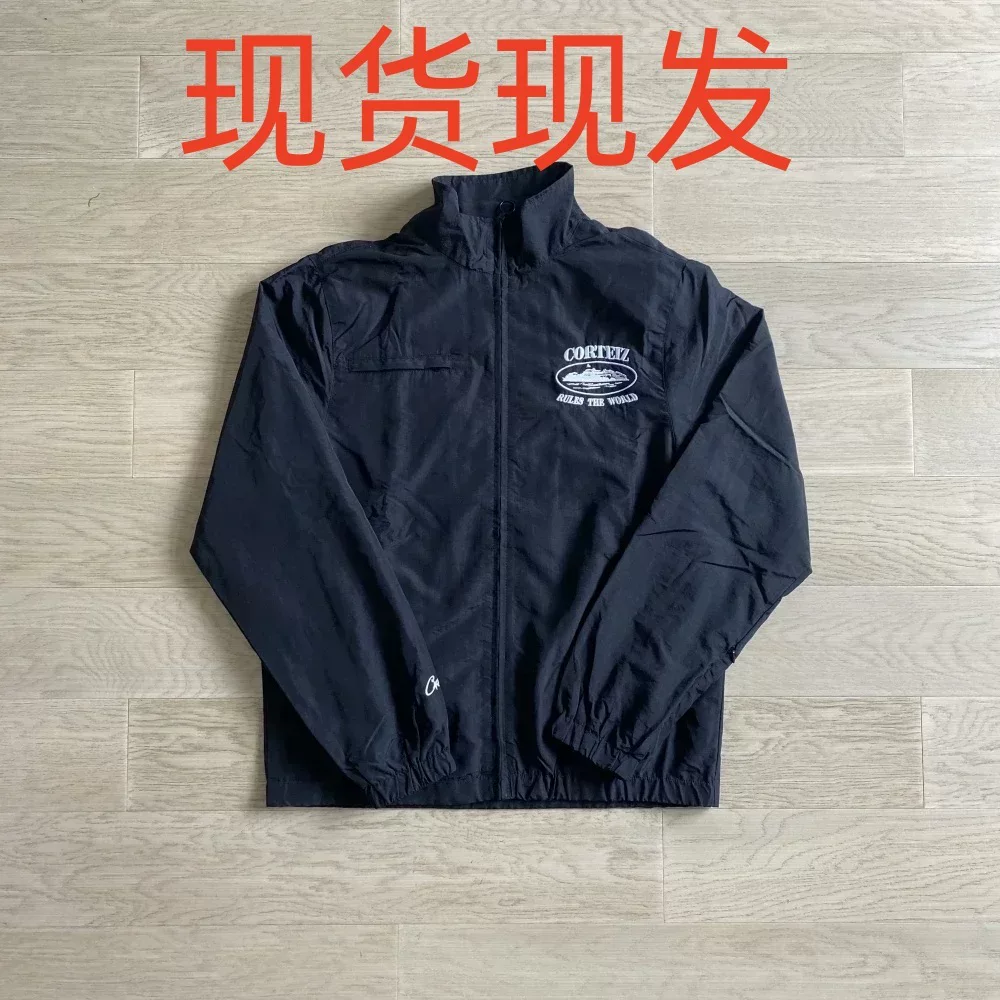 Cortiez Devil's Island letter embroidery spring and autumn jacket men's trendy brand street loose drill jacket top
