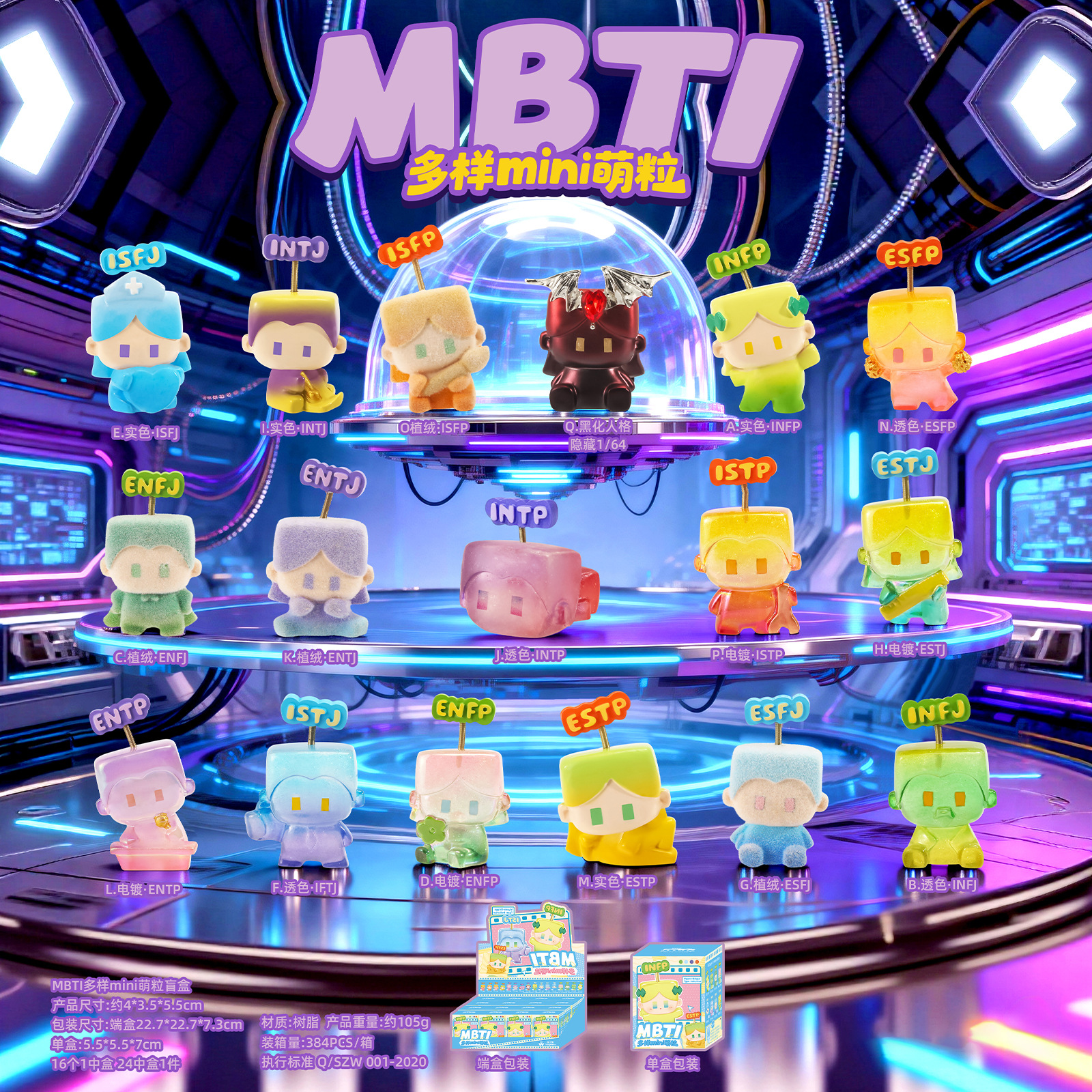Cute Mini Cartoon Figures Mbti Diverse Mini Cute Figurines Blind Box Creative Trendy Toys Desktop Decorations Small Gifts