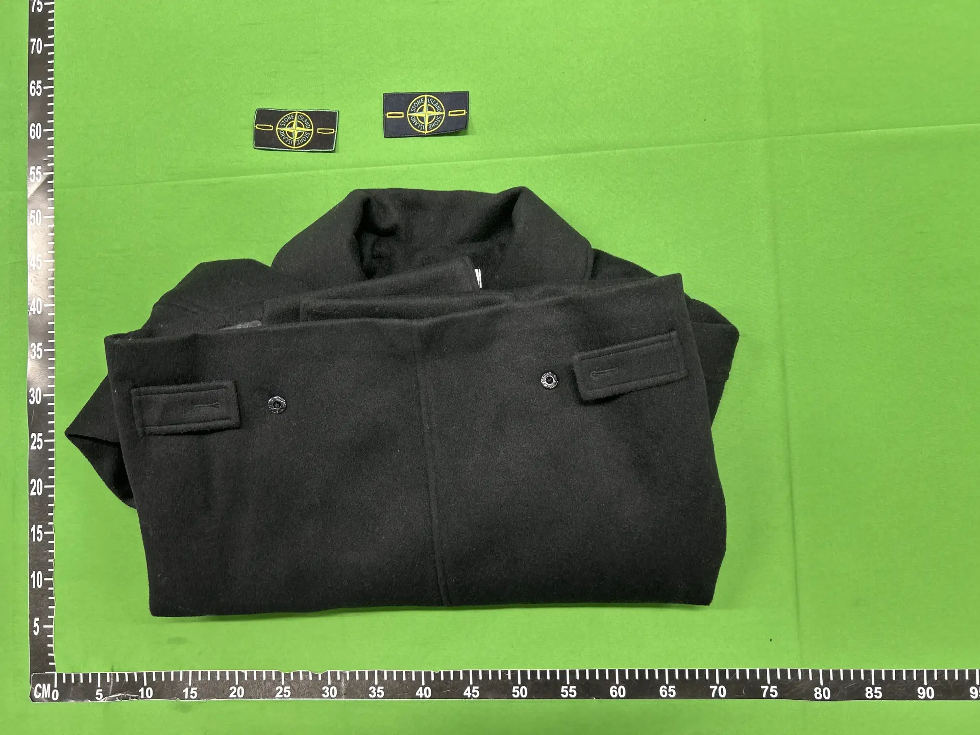 Stone Island Black Woolen Blazer Jacket