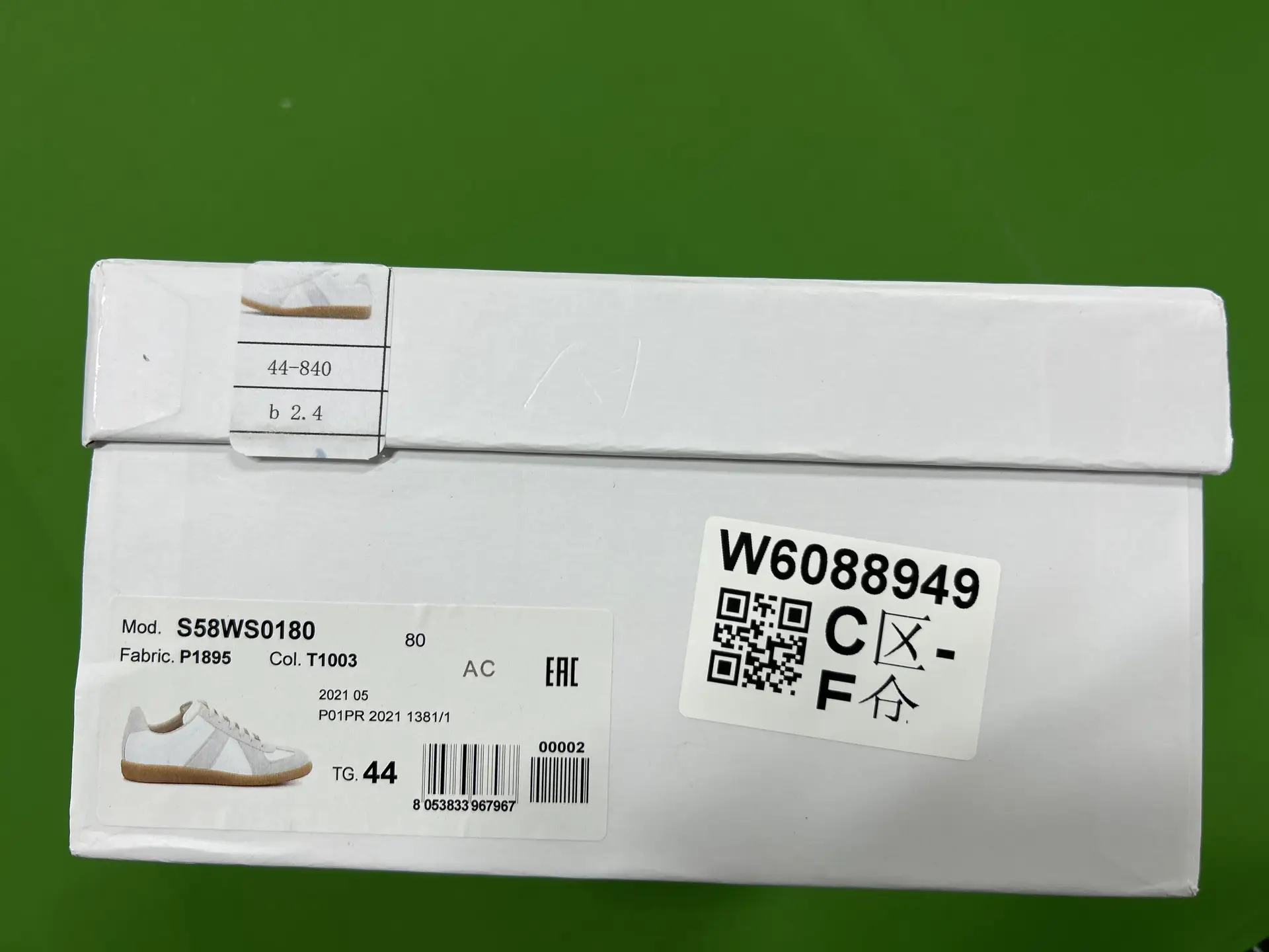 Maison Margiela Replica Sneakers White Grey