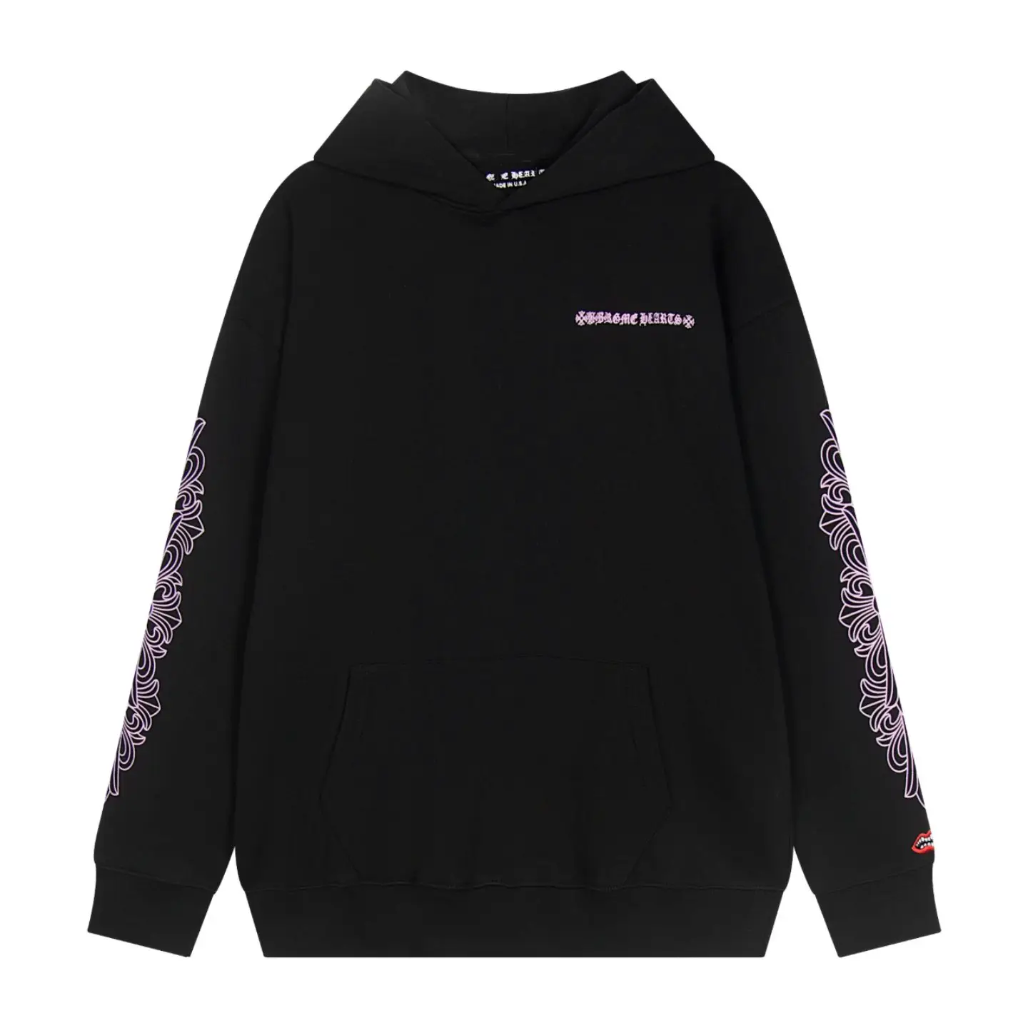 Trendy brand new unisex cross hooded sweatshirt, loose and comfortable, versatile, fashionable and casual hooded sweatshirt