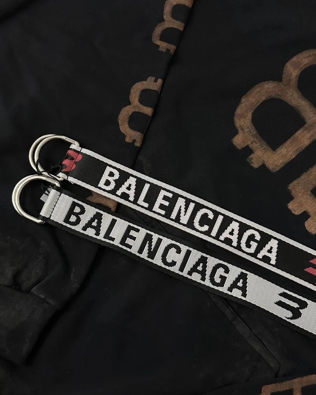 B home bca bal balen Balenciag * blncg letter logo logo logo 3m 3b sporty B canvas belt spot Paris BLCG canvas woven letter jacquard belt