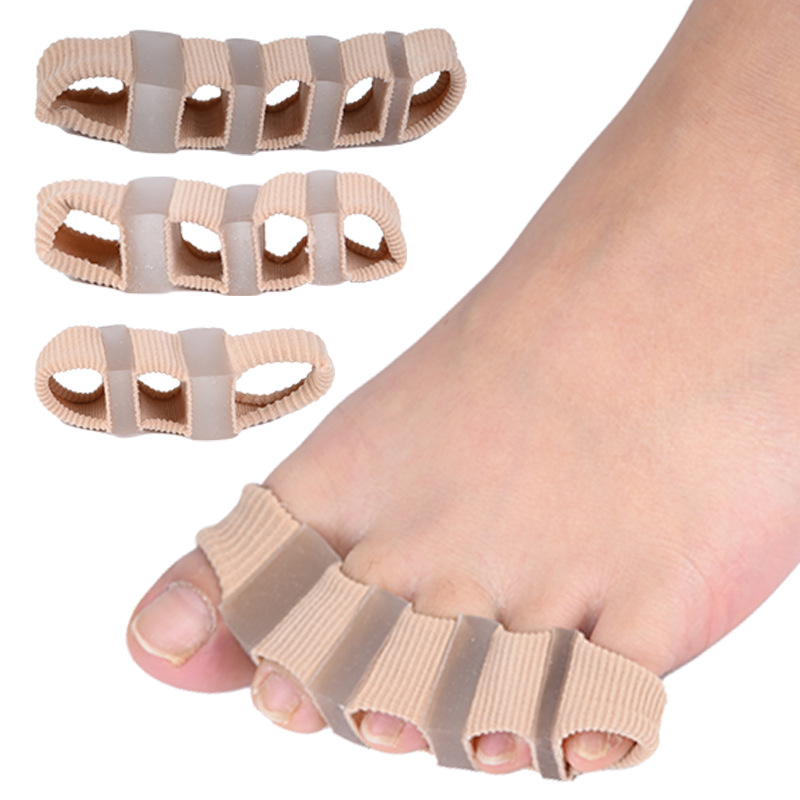 Five-hole fiber toe splitter thumb valgus big toe bone overlap toe separator double-hole toe three-hole orthosis