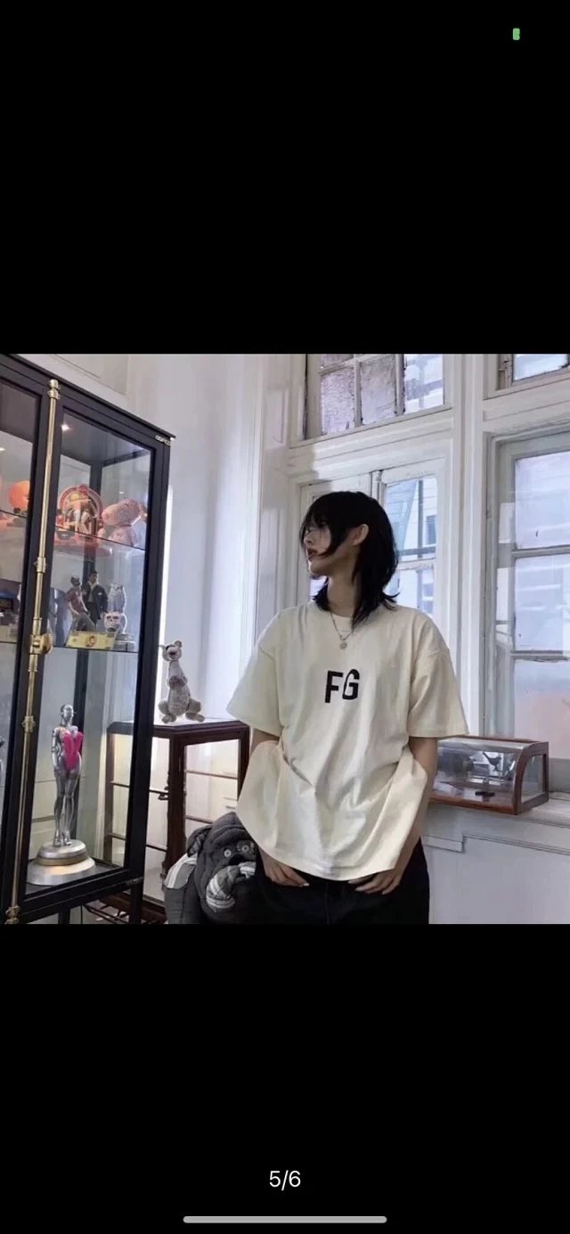 Fear of God FOG 复线ESSENTIALS 反光字母印花短袖T恤 69元