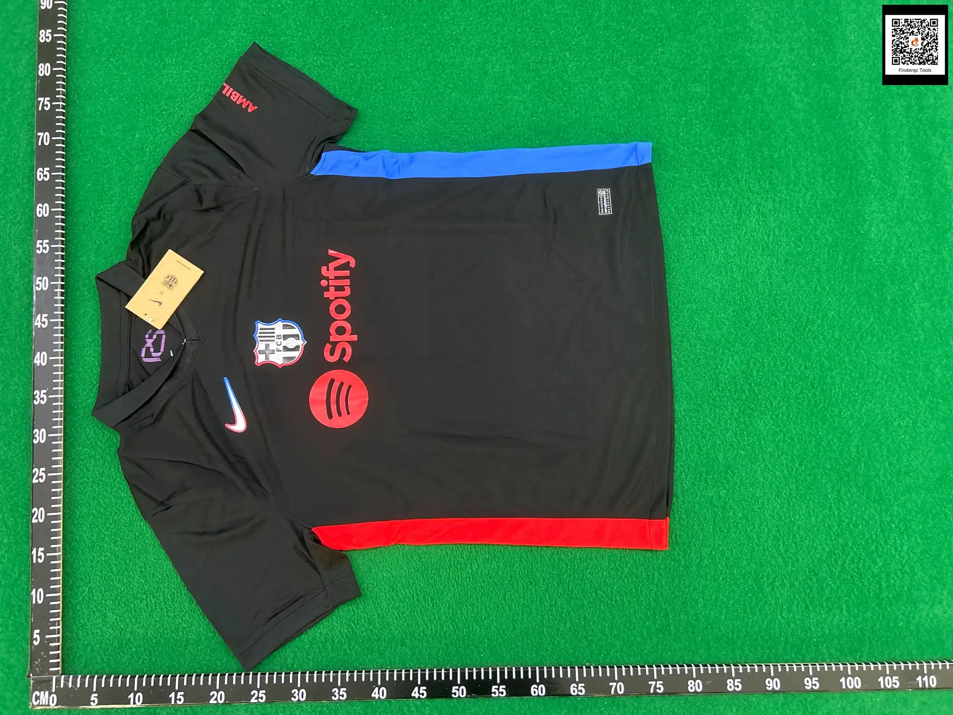 Nike FC Barcelona 2023-24 Away Jersey Black Red Blue