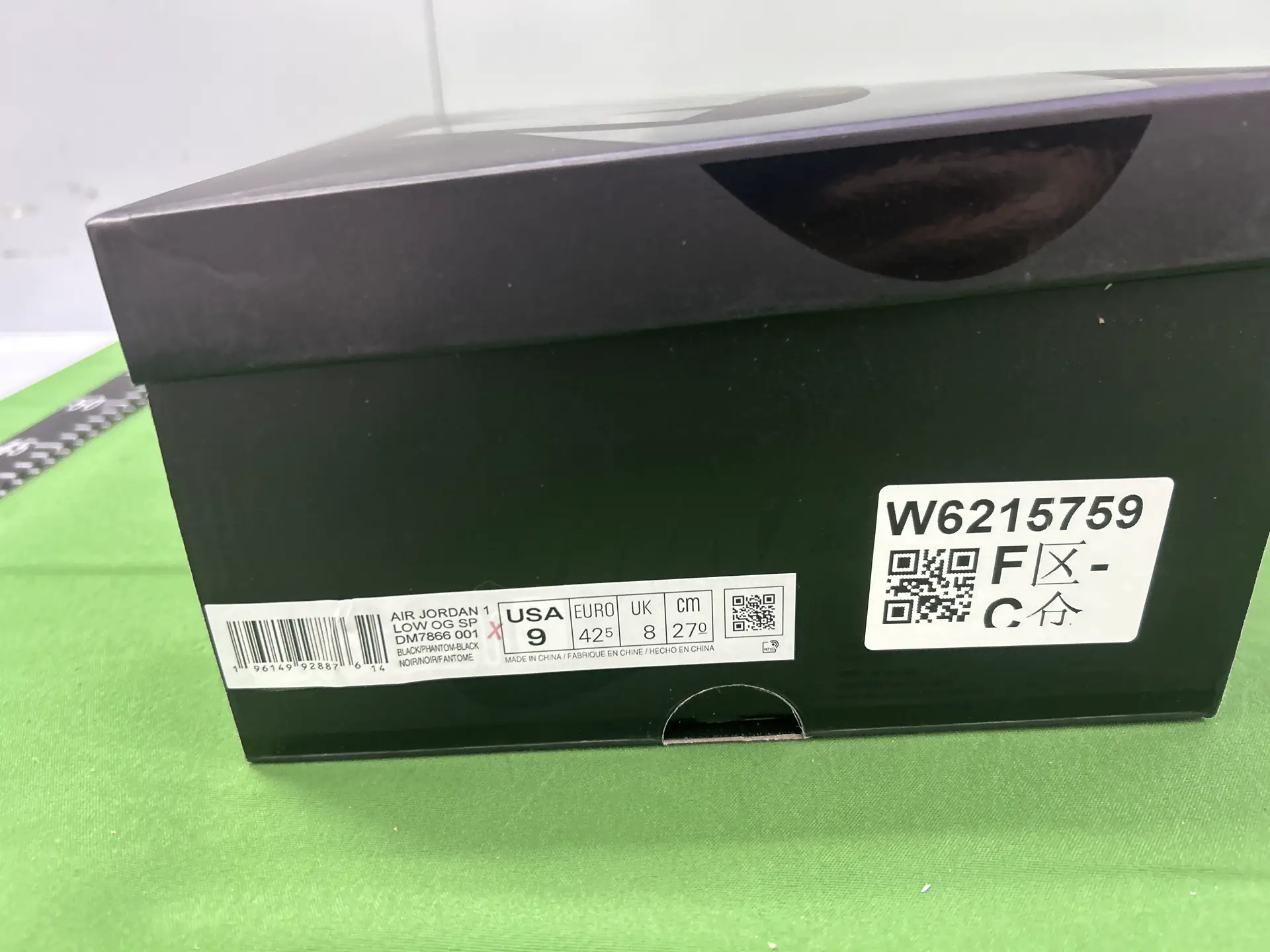 Air Jordan 1 Low OG SP DM7866 001 Black Phantom-Black