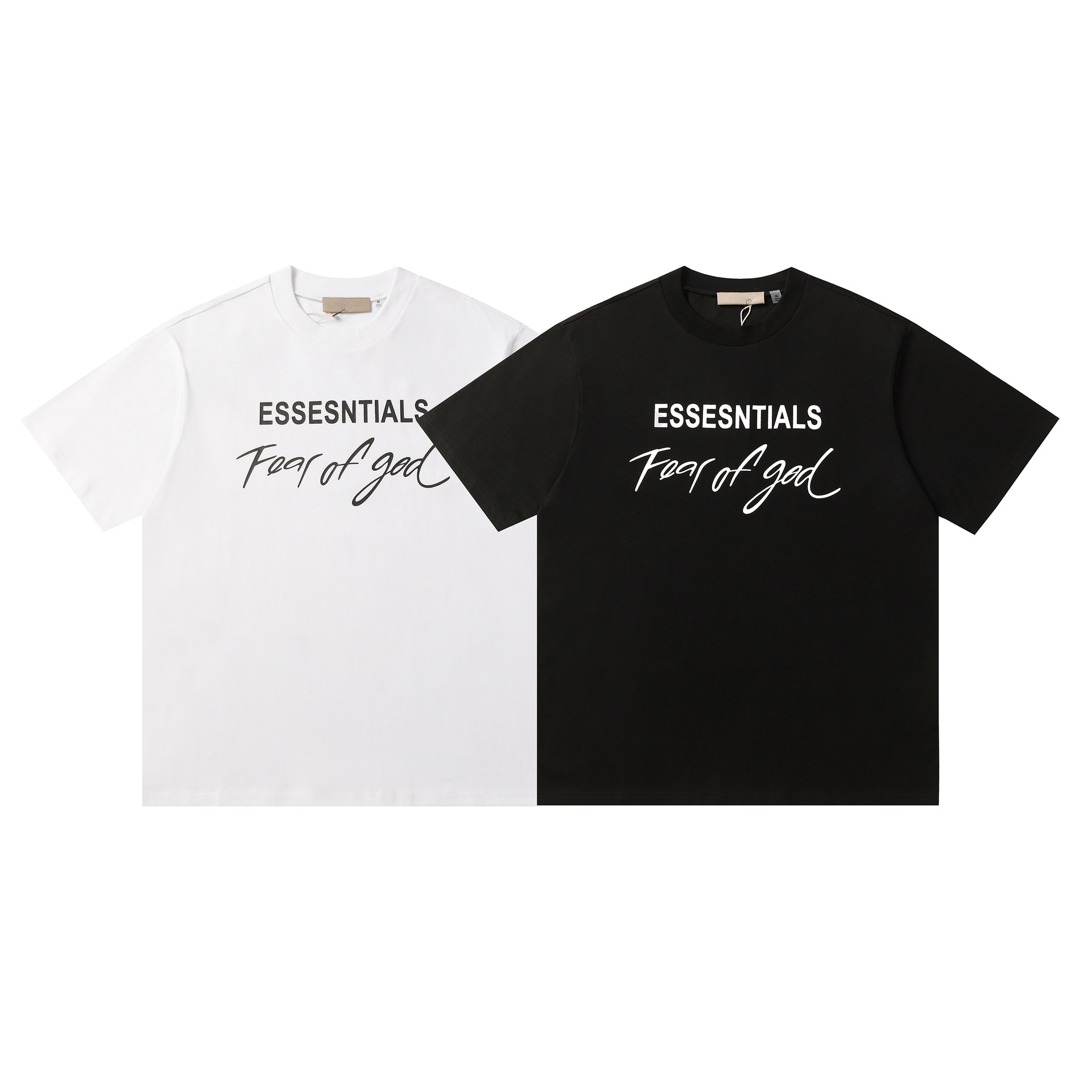 High Street Series Multi-Line Essentialsess American Trendy Brand Fog Men's and Women's Loose Short-Sleeved T-Shirt Trendy Brand