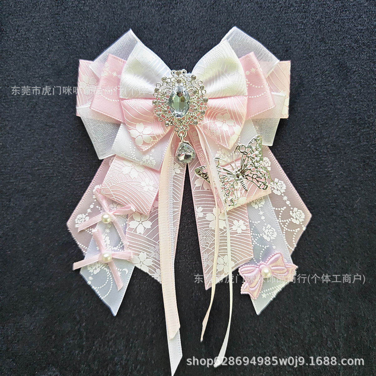 Gumei Original Instagram Handmade Kela Stick Ita Bag Bow Decoration Finished Product DIY Fan Light Accessory Pin