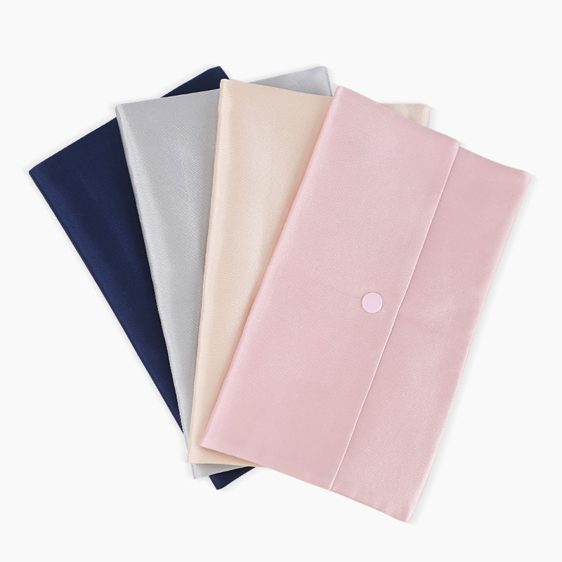 Factory wholesale silk storage bag silk eye mask pillowcase portable storage bag set combination gift matching bag
