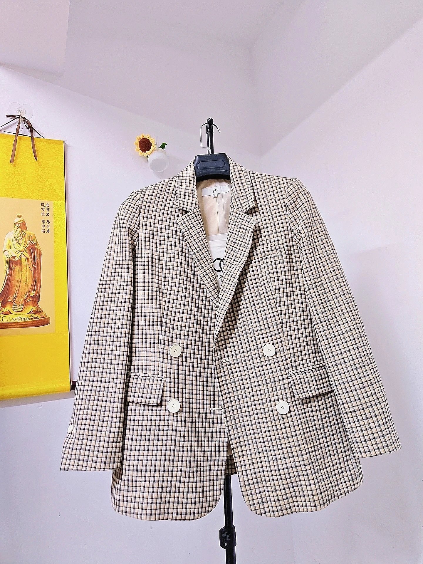 柜价399正品H.S瑞士品牌 高定个性款西服!100%纯棉!80-117斤!质量巨好!正品正品正品!!我试穿了!实物穿上巨好看