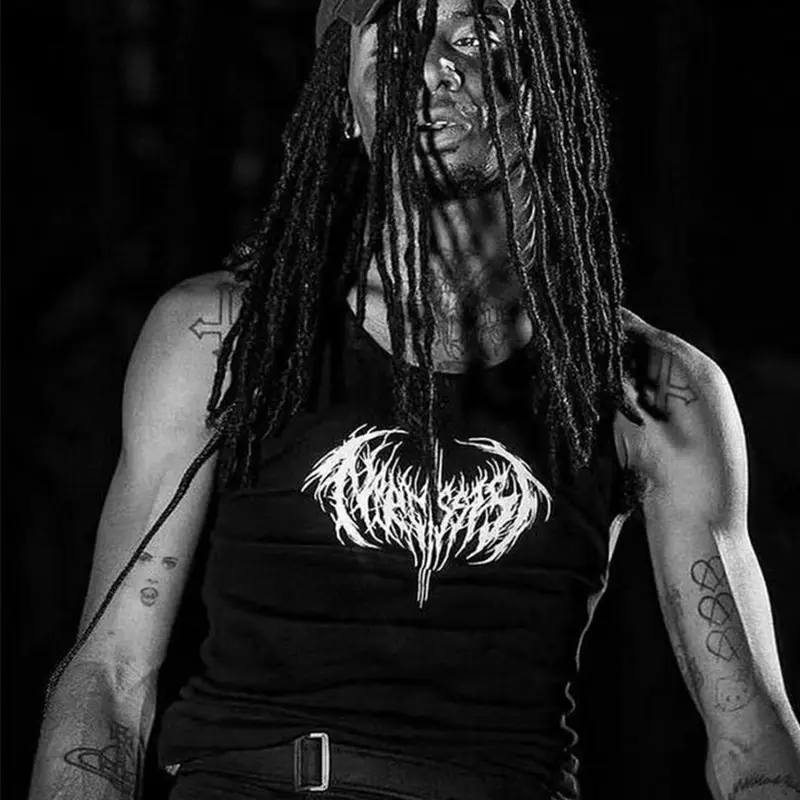 2024 American High Street Playboi Carti Opium Style Waistcoat Bottoming Vest Sweatshirt Sleeveless T-Shirt