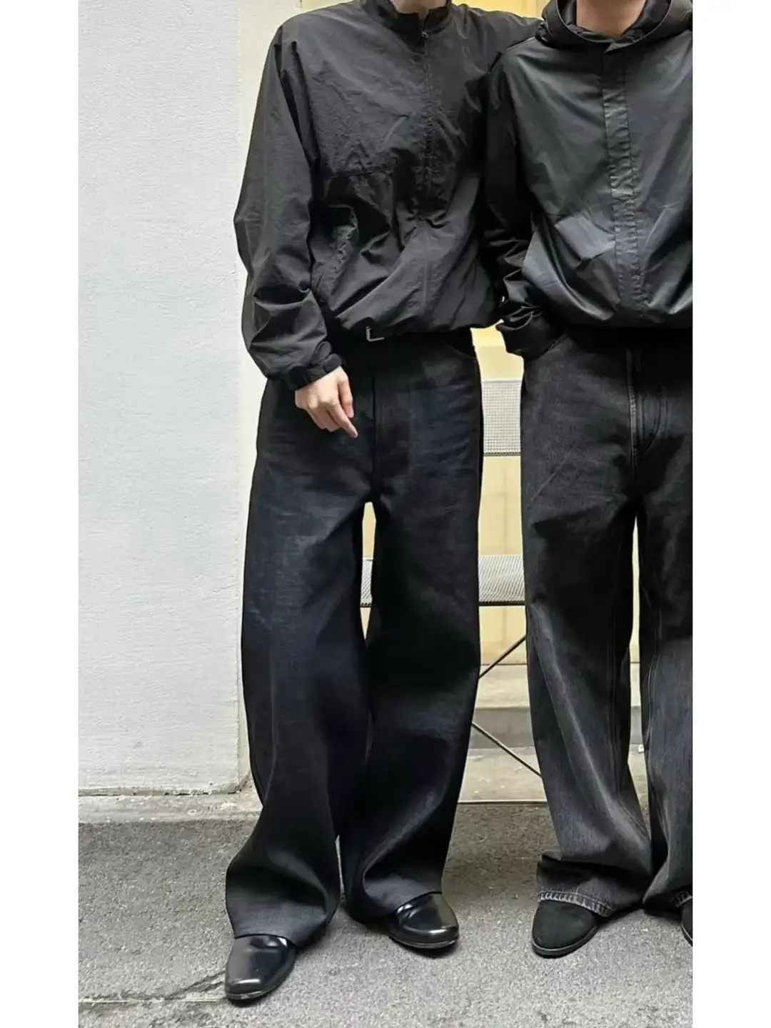 07Even Independent Bamboo Raw Cow Jeans Niche Silhouette Jeans Raw Cow Pants Wide Leg Pants