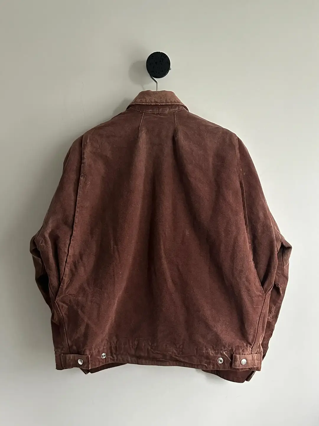 Erd Melancholic Rich Second-Generation Son Detroit Lapel Canvas Washed Vintage Long-Sleeve American Casual Loose Sweatshirt Trendy