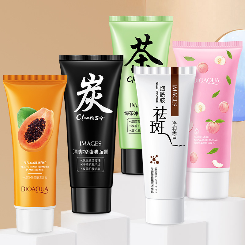 Boquan Ya Papaya Cleansing Facial Cleanser Niacinamide Foam Dense Deep Cleansing Facial Care Facial Cleanser