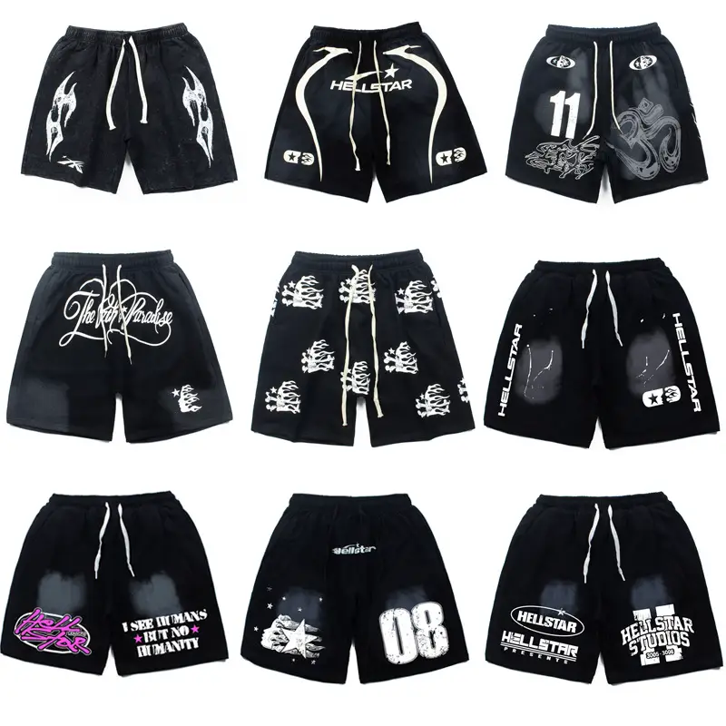 Cross-border Foreign Trade European and American High Street Summer Casual Sports Pants Men's and Women's Beach Pants Pants Wash Water Shorts Pants Trendy