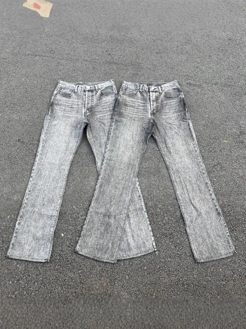2025 New Model Independent Original Black Gray Smoke Gray Washed Black Cow Cleanfit Simple Outfit Same Style
