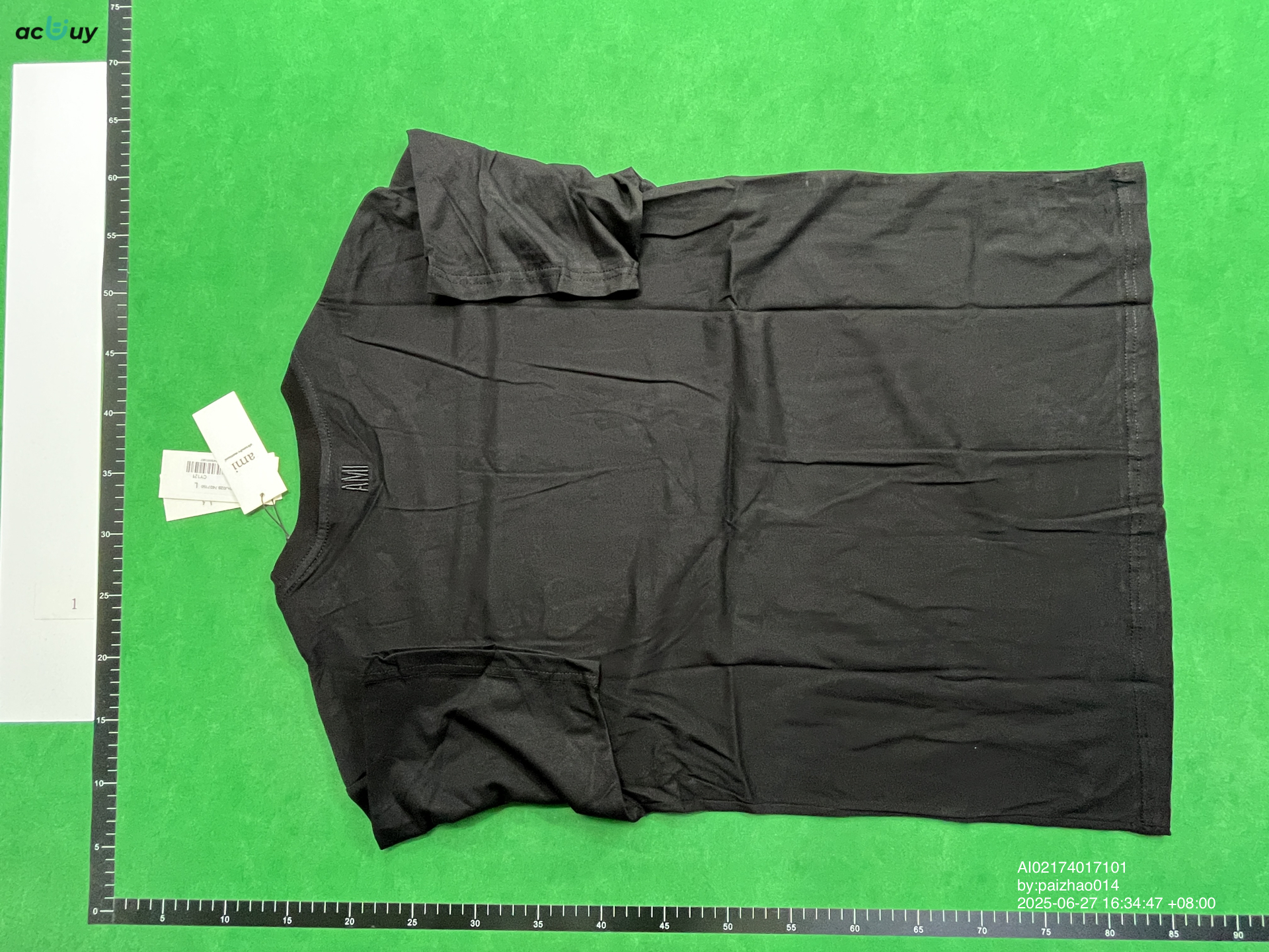 AMI Alexandre Mattiussi T-shirt — zdjęcie QC 2