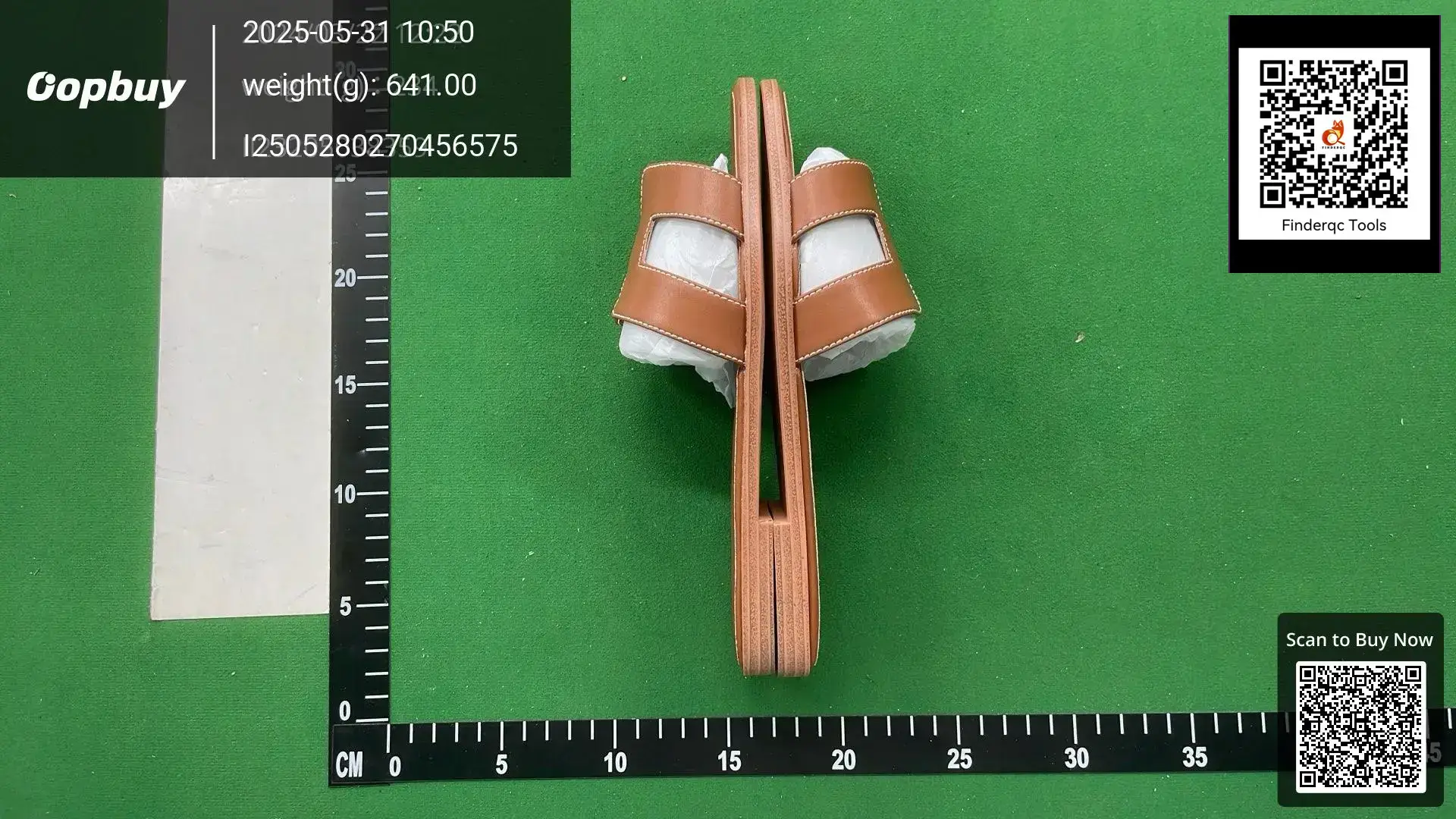 Leather Slides Tan