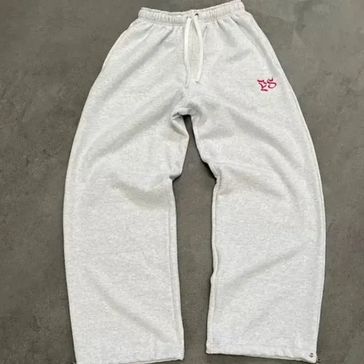 Pepe Studio Baggy Pants Red Embroidered Sweatpants