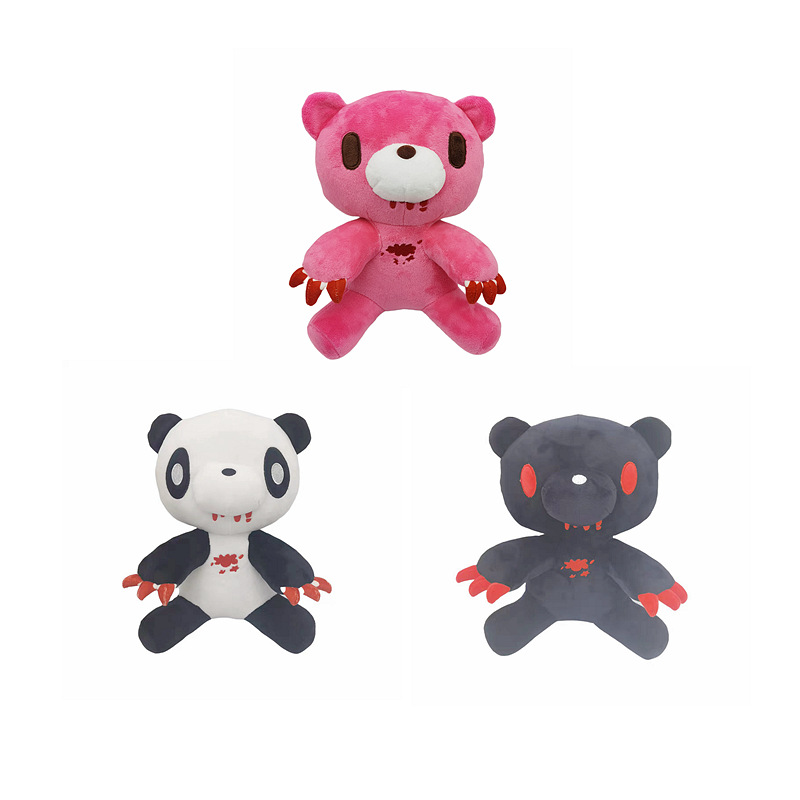 Cross-border new glomy bear plush small powder bear doll violent bear cartoon plush toy