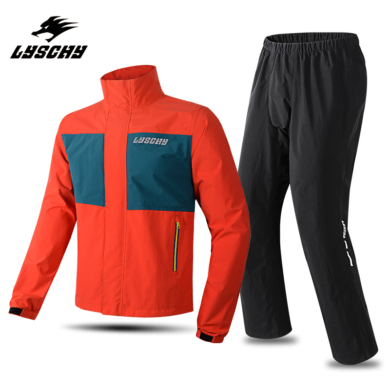 Motorcycle Storm Grade Waterproof Raincoat Rain Pants Split suit Takeaway Riding Rain Suit Motorcycle Knight Equipment Full Body