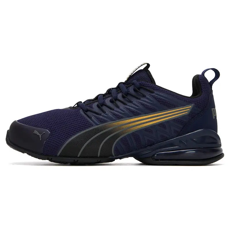 Puma Men's and Women's Shoes 2024 Winter Gray Couple Mesh Breathable Cushioning Sports Running Shoes 379602