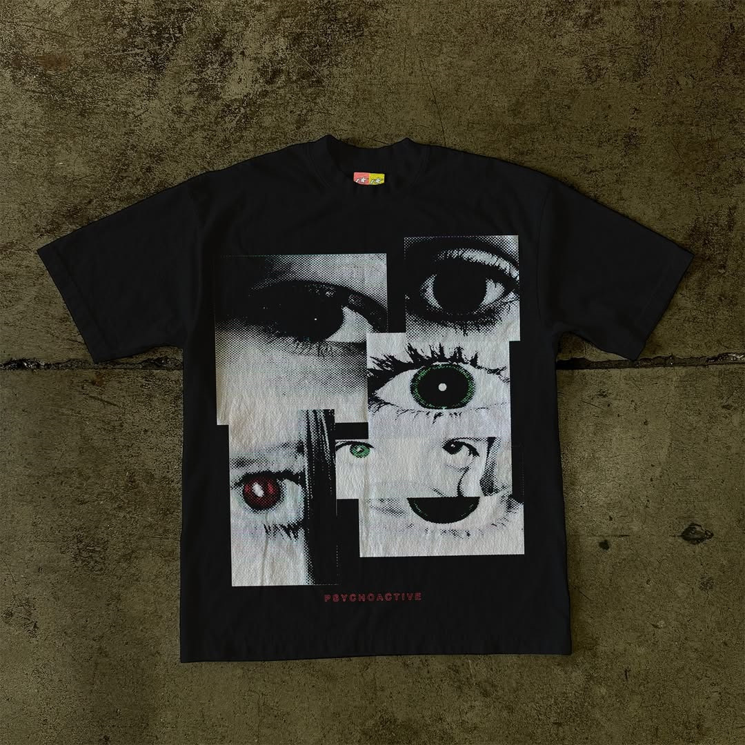 Summer European and American Cross-border Y2K Printed T-shirt Short-sleeved Round Neck Top Cool Dark Retro INS Slim-fit Loose T-shirt