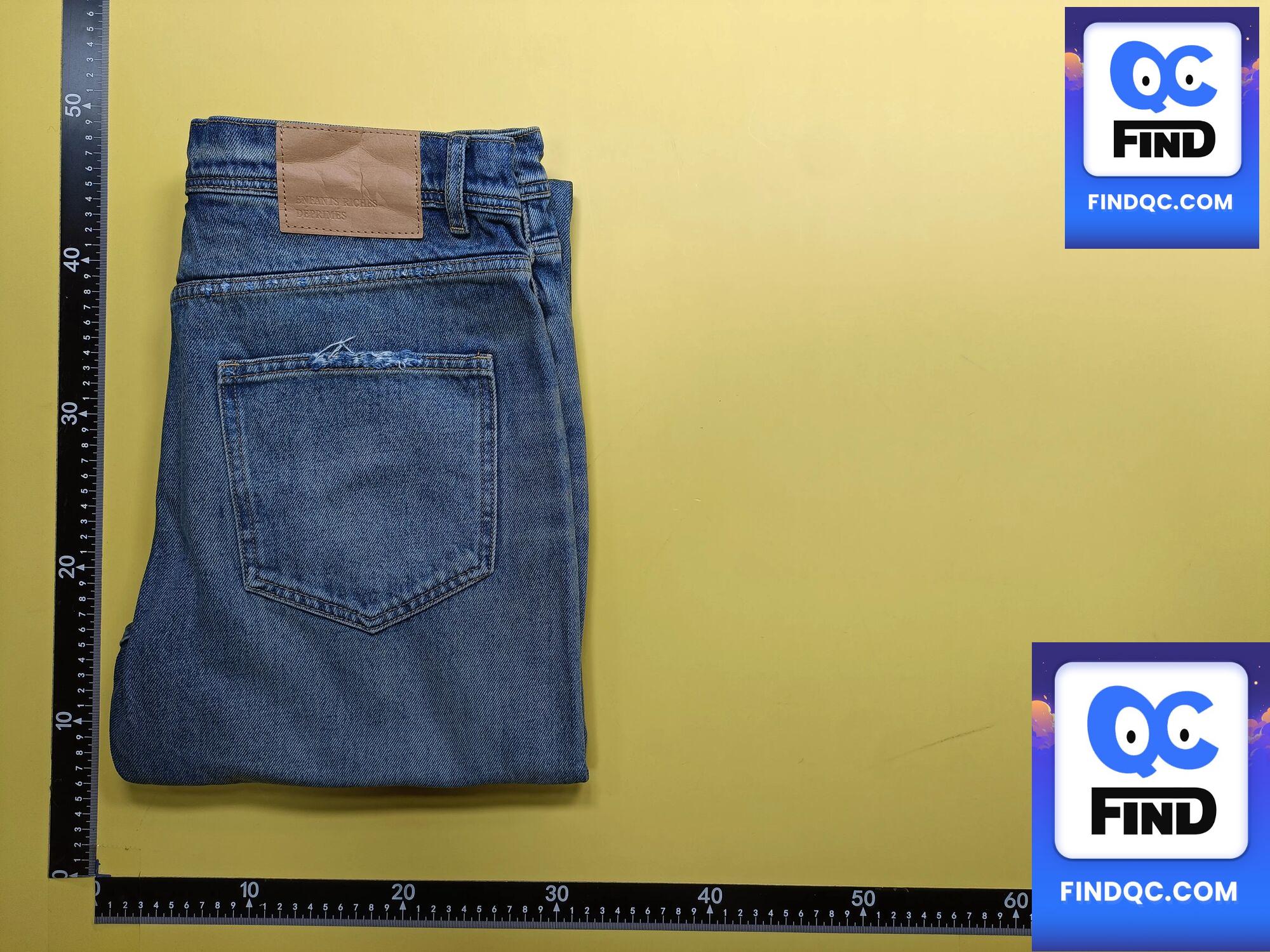 Erd Melancholic Rich Second Generation Erd24Ss Spring and Summer Blue Water Patch Denim QC