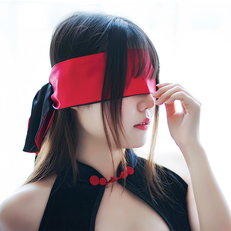 Wholesale Two-Dimensional Ribbon Eye Mask for Adults, Blackout Satin Cloth That Can Be Used as Eye Protection Strap Belt Pj0450