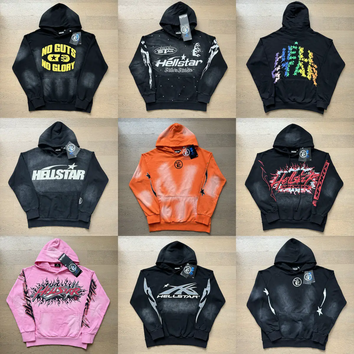 2024 Autumn New European and American Trendy Brand Washed and Distressed Hoodies for Men and Women Teenagers Foreign Trade Couple Wear Sweaters