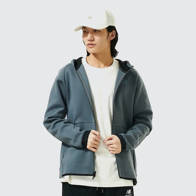 New Balance Nb Men's Spring Running Fitness Training Double Zipper Sports Hoodie Outwear jacket