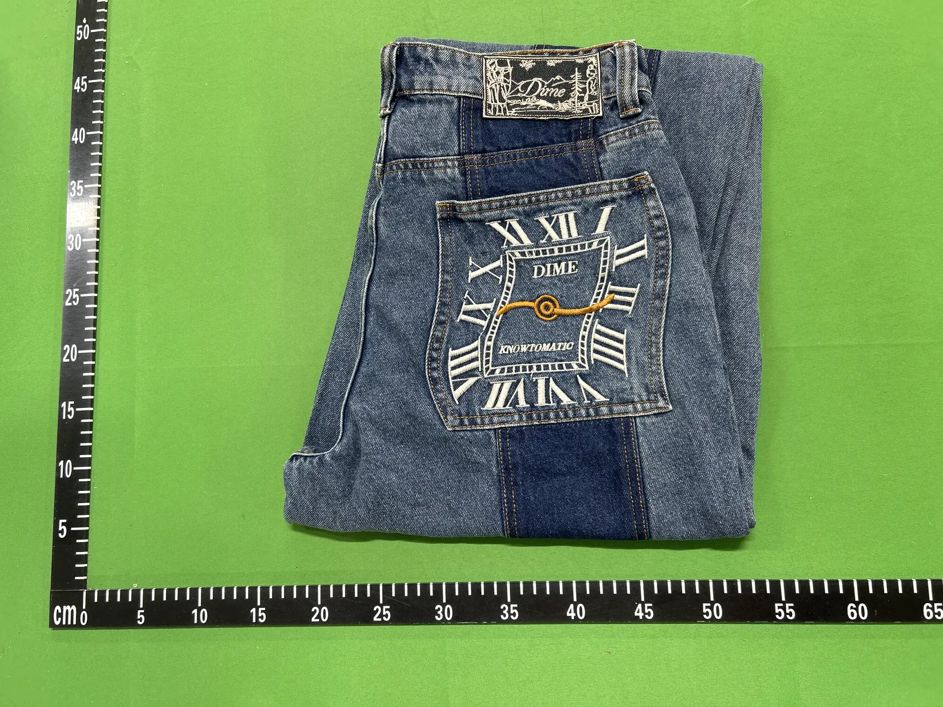DME deep blue original minimalist jeans