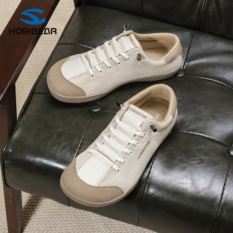 Hobibear Wide Toe Shoes Spring Autumn Fabric Breathable Mesh Casual Shoes Sneakers Soft Sole Barefoot Shoes Factory Direct Sale