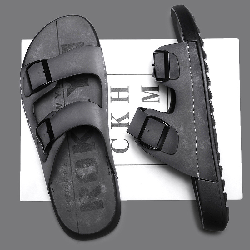 Summer Cross-border high quality Birkenbone Slippers Men's All-match Outdoor One-line Slippers Beach Sandals Outer Wear Non-slip Vietnam Toe