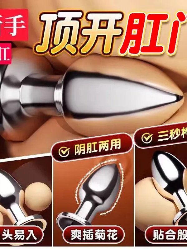 Sm Sex Toys, Chrysanthemum-Shaped Metal Anal Plug, Long-Term Wear Outside the Home, Tail Anal Training, Couple's Small Toys for Girls