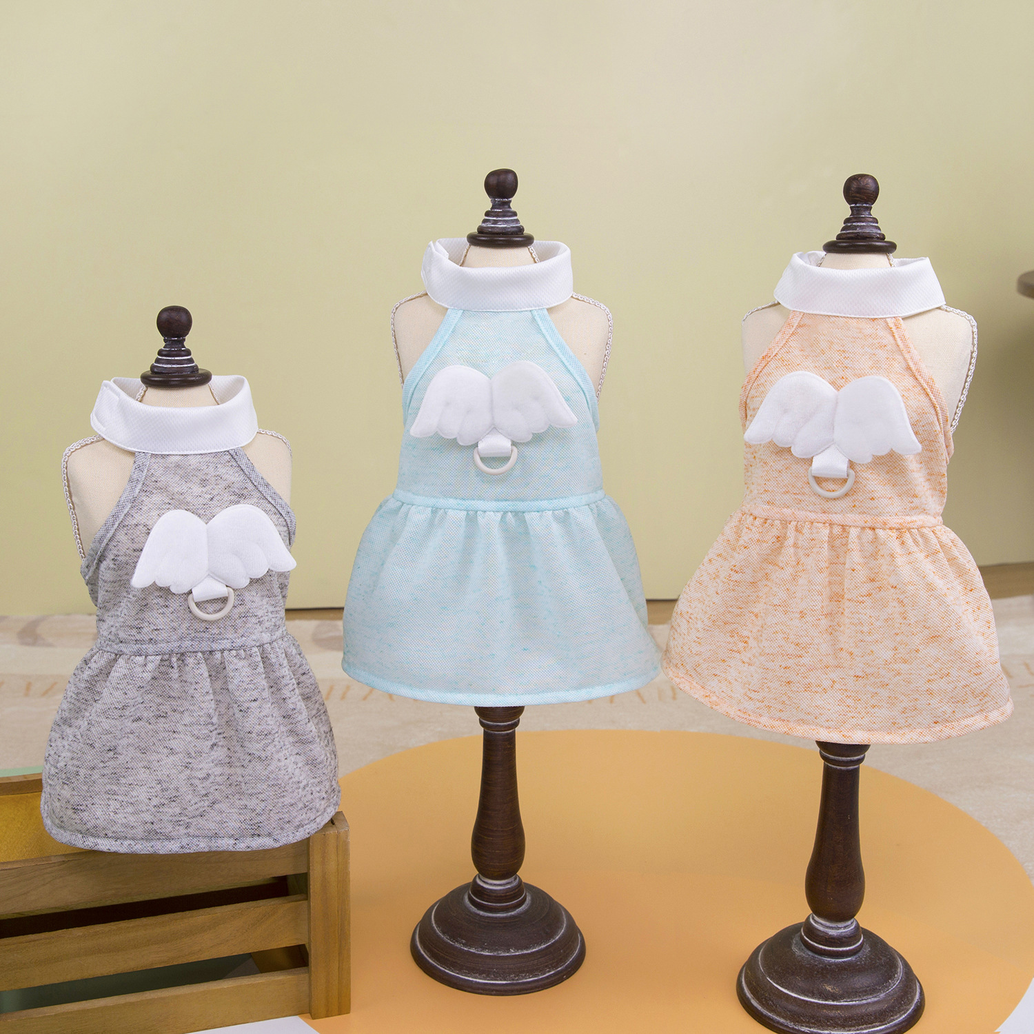 Pet Clothing Dog Clothes Cat Puppy Clothes Spring and Summer Thin dress 25 Korean Angel Dress