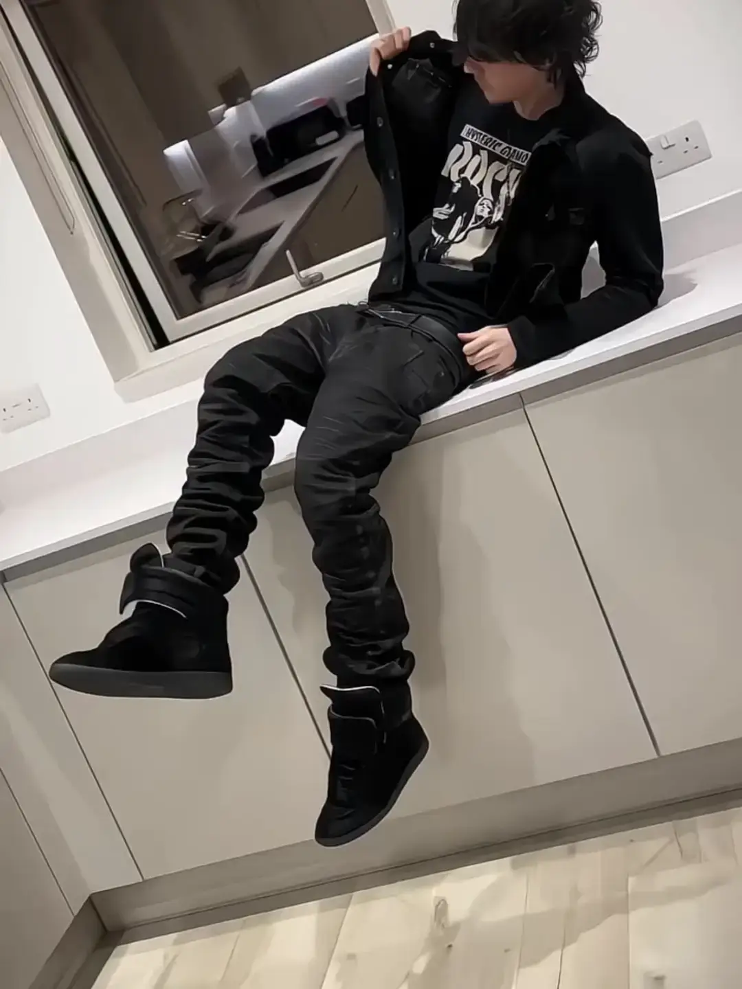 Opium Yvl Style Future Sneaker Leather Boots Black