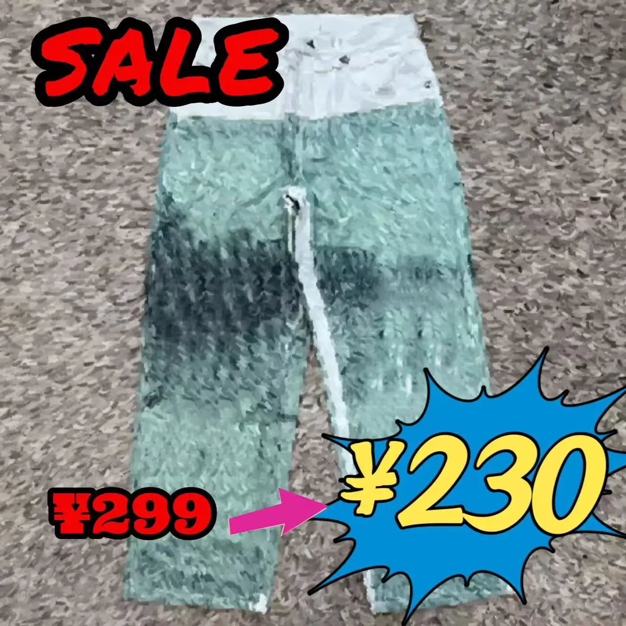 3D Printed Shark Personalized Custom Jeans