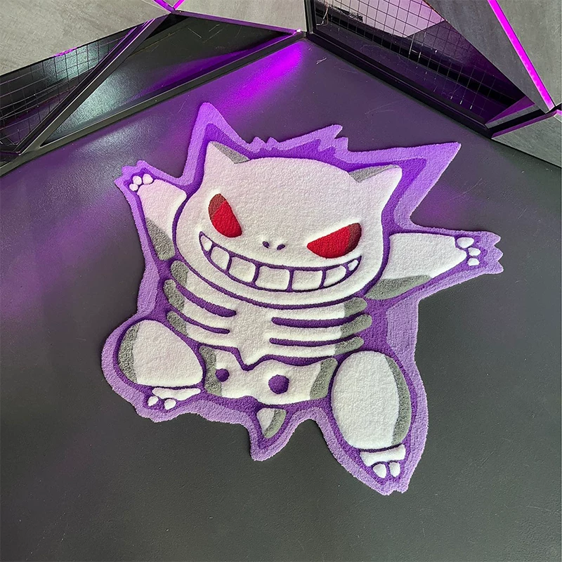 Unwelcome&Mats Gengar Gengar Skeleton 3D Carpet Pokemon Creative Birthday Gift