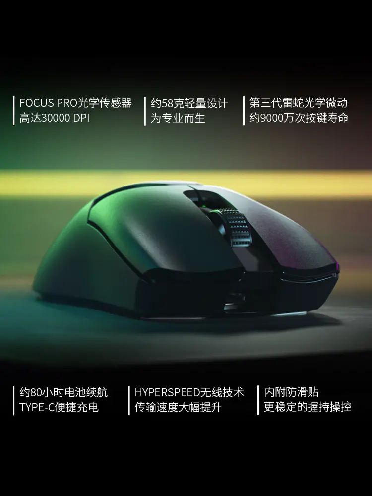 [New Year Gift] Razer Viper V2 Professional Edition Pro Second Generation Dual Mode Wireless Gaming E-Sports Mouse