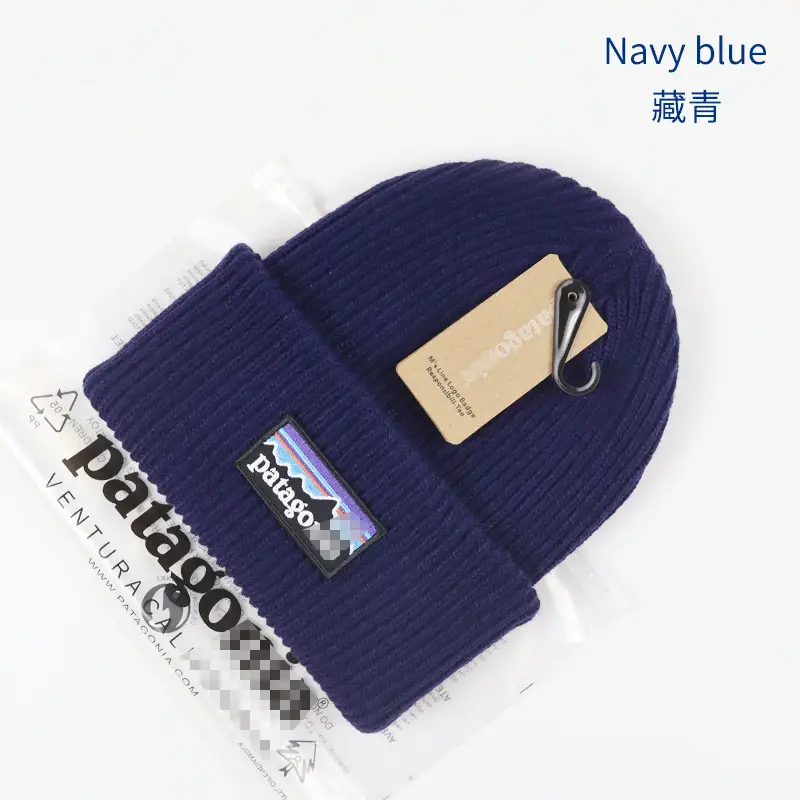 Patagonia Navy Blue Knitted Hat