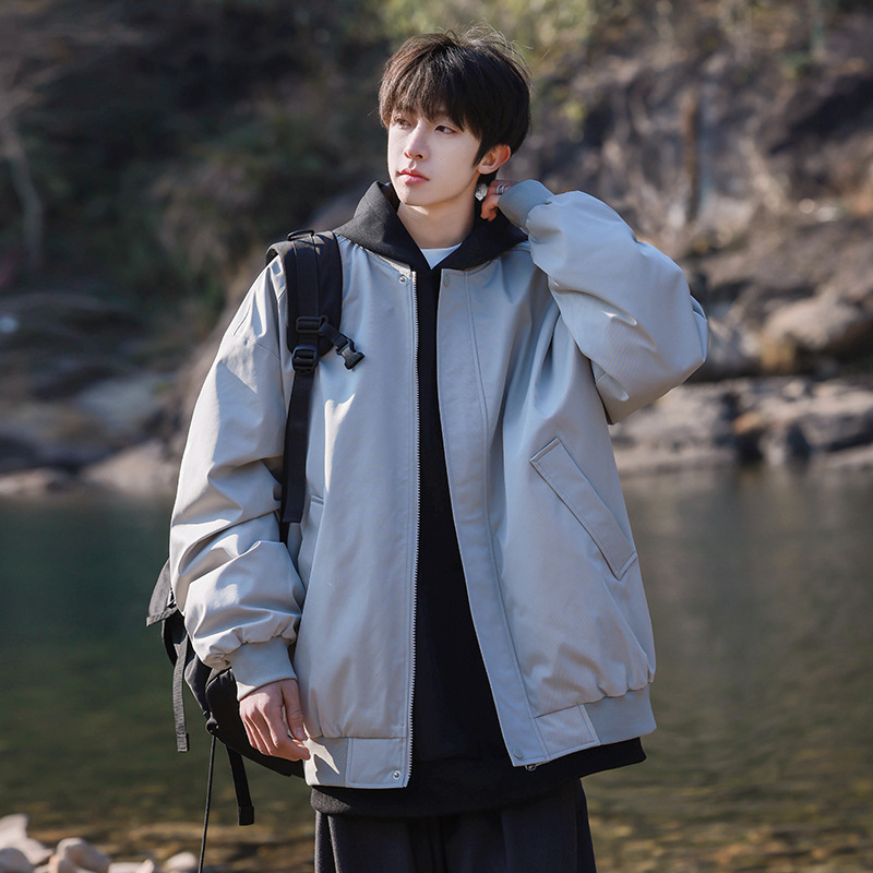 American-style Bomber Jacket Men's Coat Trendy Brand Street Loose All-match Casual Couple's Public Edition Baseball Suit Spring and Autumn