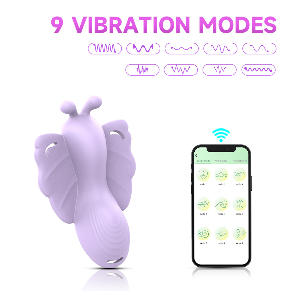 Butterfly Rope Wearable Vibrator Wireless App Vibrating Masturbation Device for Women to Go Out Electric Massage Adult Products
