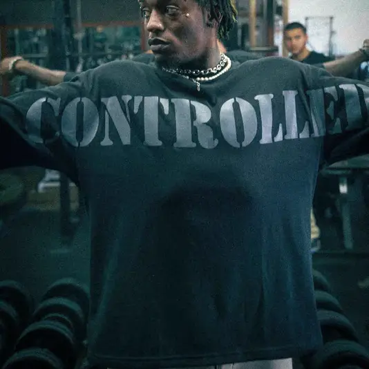 Kontrolledinsanity Men oversized T-shirt gym fitness quick-drying breathable Loose short sleeve