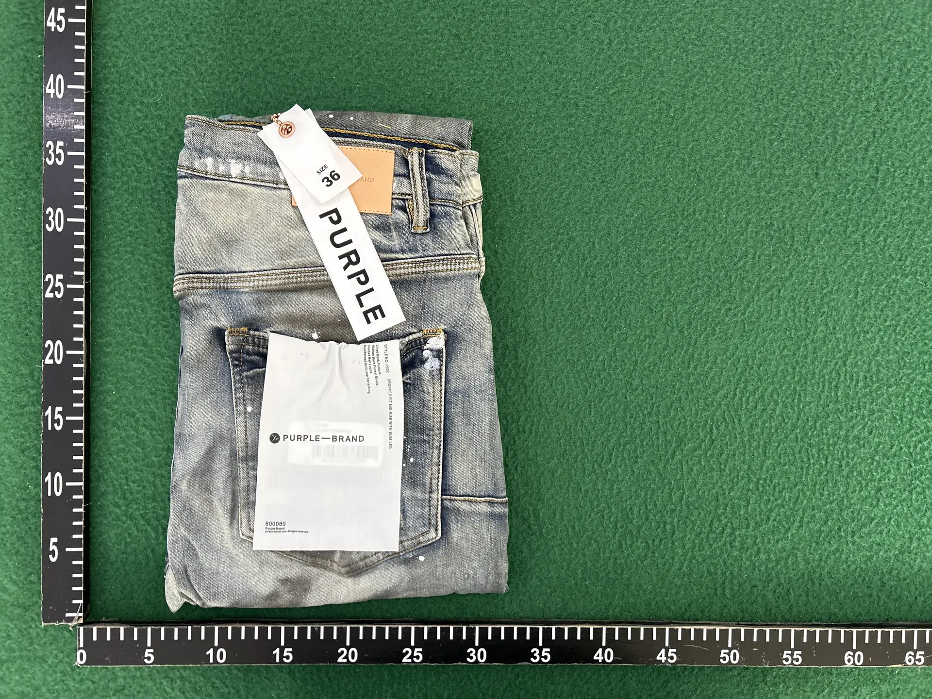 Purple Brand Disgroped Fit Mid Rise With Slim Leg Jeans