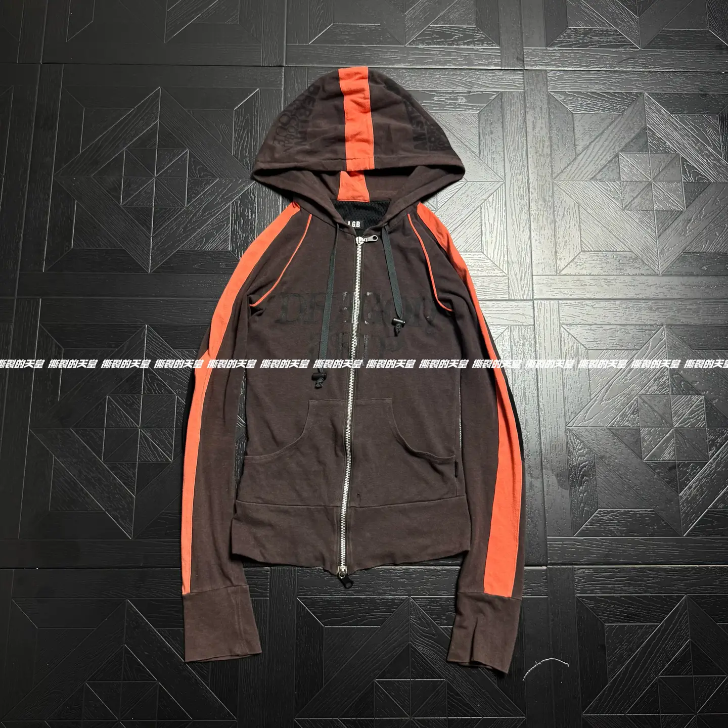 Tearing Paradise TEAR LGB Brown Dragon Journey Dragon Pattern Zipper Jacket Visual Subculture UC