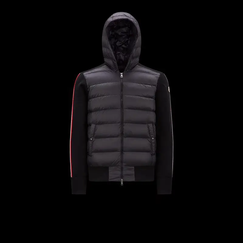 High Version in stock Daifa Mengjia New Knitted Stitching Lightweight Hooded Double Peak Down Jacket for Men and Women