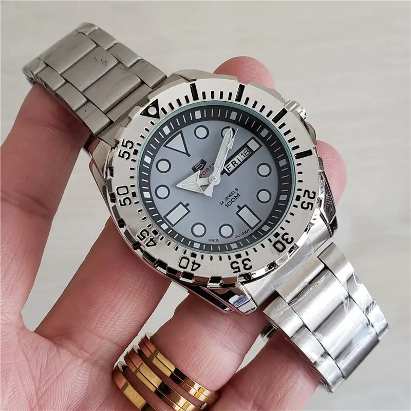 Cross-border platform Amazon shrimp skin-quartz three-needle series exquisite craft three-needle alloy steel belt, tape