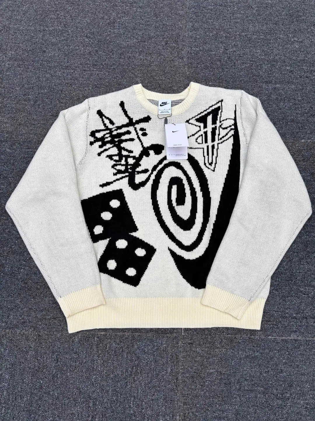 Stus*y x Nike FW23 Mosquito Coil Dice Sweater